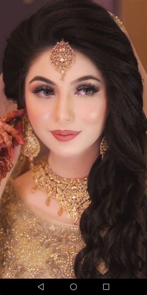 pin by neha sultana on { } °♥️° pakistani bridal makeup hairstyles