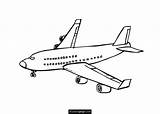 Boeing Airplane sketch template