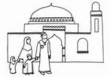 Masjid Ramadan Mosquée Mewarnai Vendredi Islamic Islamische Eid Desain Musulman Coloriages Prie Gratuit Handwerk Aktivitäten Lernen Dekorationen Marokko sketch template