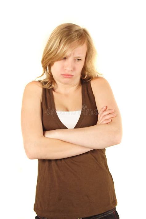 Pouting Girl Stock Image Image Of Heartbroken Grouchy 2470997