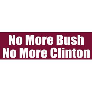 bush   clinton bumper sticker  sticker shoppe