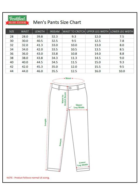standard mens pants measurements dorathy bivins