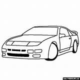 300zx Nissan Turbo Twin Coloring Cars Pages Online Thecolor sketch template