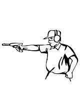 Shooting Pistol Coloring Pages Printable Clipart Supercoloring Main Categories sketch template