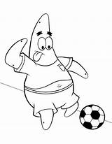 Patrick Coloring Pages Drawing Star Cleats Football Spongebob Squarepants Getcolorings Getdrawings Color Printable Print sketch template