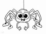 Spider Coloring Pages Halloween Cute Printable Iron Girl Minecraft Fly Guy Print Color Big Eyes Kids Insect Itsy Bitsy Drawing sketch template