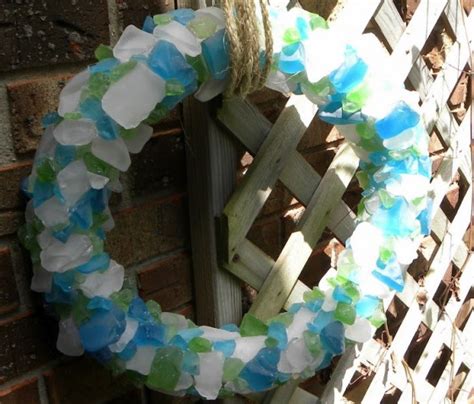 Wreath 10 Sweet Diy Sea Glass Crafts Lifestyle