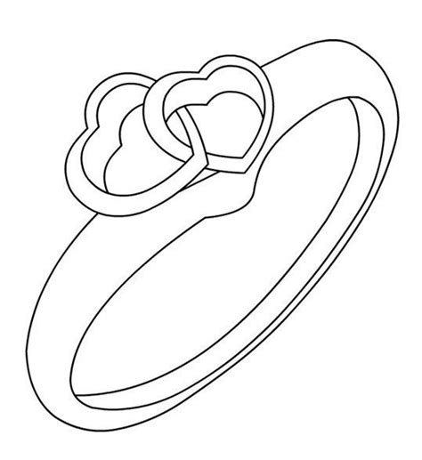 pin  wedding ring coloring pages