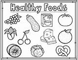 Healthy Coloring Kindergarten Foods Sheets Activities Language Dual Food Kids Pages Unhealthy Health Preschool Drawing Theme Group Activity Nutrition Arts sketch template