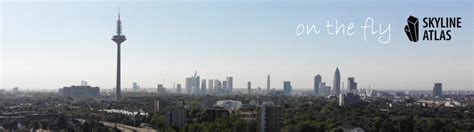 drohnenaufnahmen  frankfurt und rhein main gebiet skyline atlas