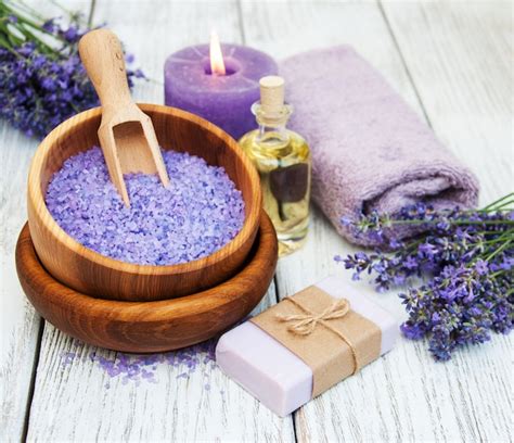 premium photo lavender spa products