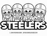 Steelers Coloring Polamalu Clipartmag Steeler sketch template