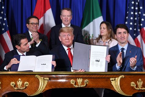 trump firma tratado de libre comercio  canada  mexico usmca el diario ny