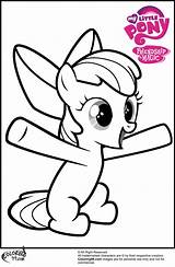 Apple Bloom Coloring Pages Mlp Pony Little Ministerofbeans Hair sketch template