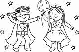 Boy Girl Coloring Pages Drawing Boys Color Kids Super Print Girls Hero Toddlers Superheroes Getdrawings Playing Printable Inspired Also Superman sketch template