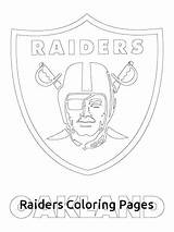 Raiders Coloring Pages Oakland Getcolorings Getdrawings sketch template