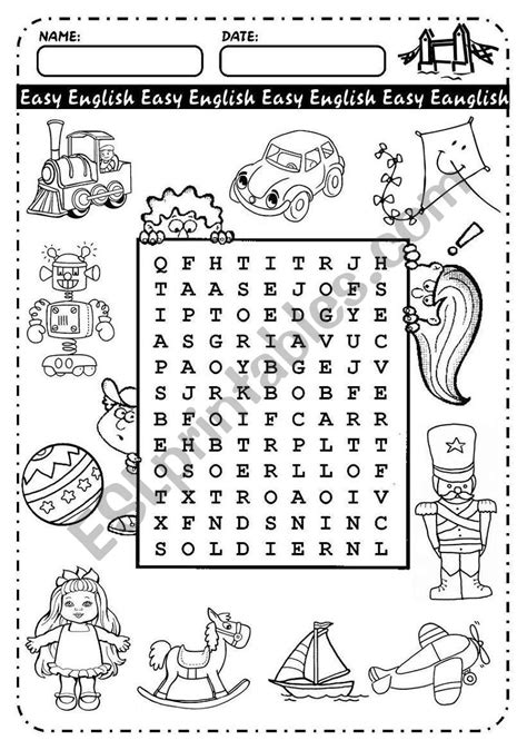 toys esl worksheet  helenvin