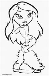 Bratz Coloring Pages Doll Dolls Girl Kids Drawing Printable Cool2bkids Sheets Size Clipartmag Xcolorings sketch template