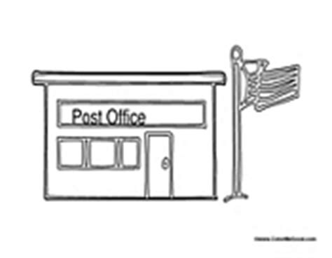 post office building  flag