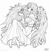 Coloring Pages Girl Christmas Demon Happy Merry Cat Year Coloriage Anime Butler Drawing Girls Manga Colorier Angel Deviantart Dessin Color sketch template