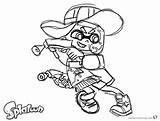 Splatoon Coloring Inkling Bettercoloring Callie Magz V47 sketch template