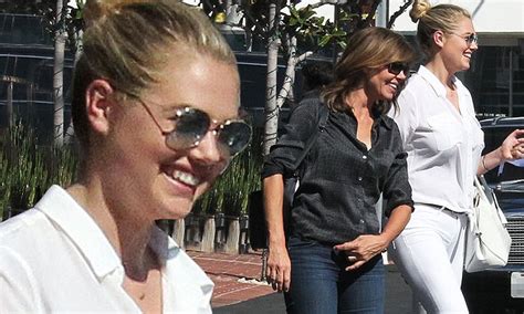 kate upton steps out to lunch with her lookalike mother shelley in west hollywood daily mail