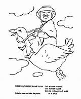 Goose Rhymes Gans Sheets Bluebonkers Coloringhome Bezoeken Ausmalbilder Geese sketch template