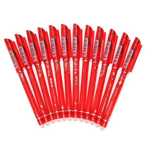 pcs pens set mm erasable  redblack gel ink   school kids students stationery