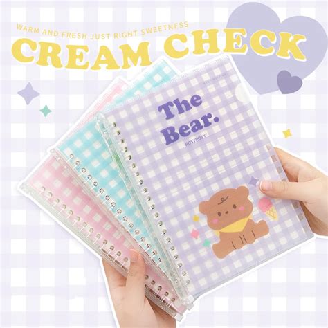 sheets  cream color cute cartoon animal lined paper loose leaf