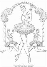 Ballet Dance Coloring Pages Nutcracker Book Ballerina 발레리나 Barbie Copeland Sheets 색칠 Dancer 공부 Colouring Printable 발레 Adult Christmas Misty sketch template