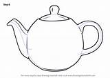 Teapot Drawingtutorials101 Dibujo sketch template