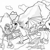 Coloring Pages Berk Dragons Rise sketch template