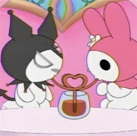 my melody and kuromi aesthetic pfp
