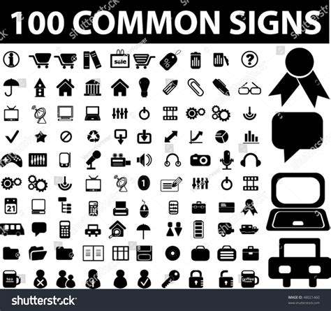 common signs vector  shutterstock