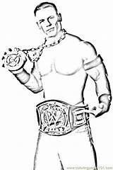 Coloring Wrestling Pages Wwe Wrestler Getcolorings Pa Color sketch template
