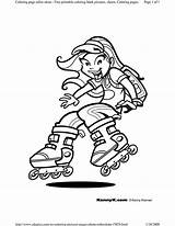 Coloring Pages Roller Girl Derby Girls Skating Skate Sports Fresh Ice Party Printable Uploaded User Getcolorings Kids sketch template