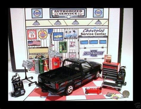 1990 Chevy 454 Ss Pick Up Garage W Die Cast Tools