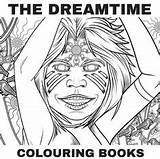 Colouring Aboriginal Pages Coloring Dreamtime Story sketch template