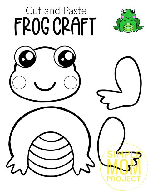 printable frog craft template