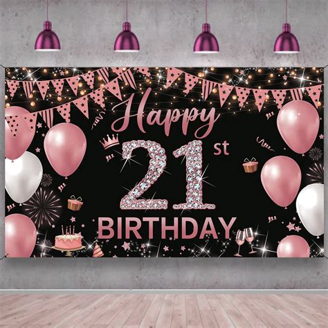 buy st birthday decorations backdrop banner happy st birthday