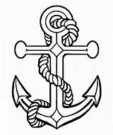 Anchor Navy Drawing Anchors Marine Getdrawings sketch template