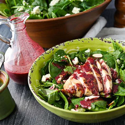 Kale And Spinach Salad With Wild Blueberry Vinaigrette