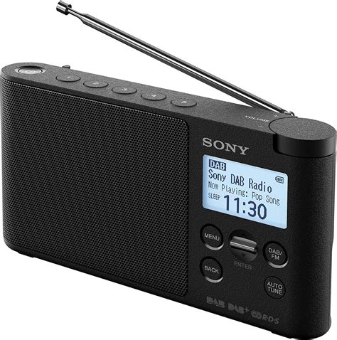 sony xdr sd portable dabdab wireless radio  lcd display black buy
