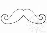 Coloring Pages Mustache Printable Mustaches Carnival Trending Days Last Pattern sketch template