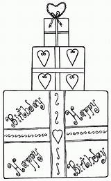 Gift Coloring Comments Present sketch template