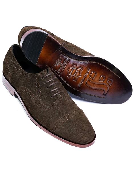 classic suede oxfords brown