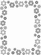 Frames Schneeflocken Snowflakes Hiver Marco Bordures Supercoloring Snowflake Bordure Coloriage Ausmalbild Cadres Cornice Borders Noël Druckbare Fiocchi Decorations Weihnachtsmalvorlagen Nieve sketch template