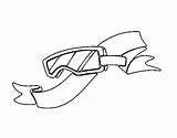 Ventisca Gafas Occhiali Sciare Safety Acolore sketch template