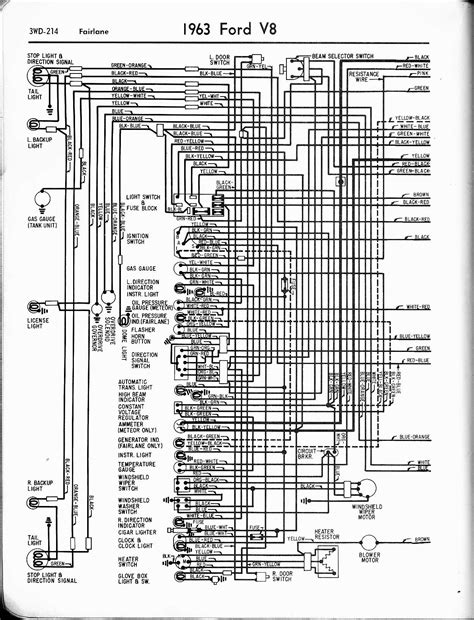 ford fairlane  wiring diagram wiring draw  schematic