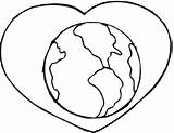 Earth Coloring Pages Cartoon Drawing Heart Clipart Easy Printable Globe Cliparts Holding Color Library Hand Clip Clipartmag sketch template